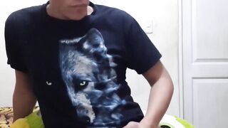 Hot & Bothered - Latino Guy Jerks Off For The Camera