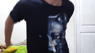 Hot & Bothered - Latino Guy Jerks Off For The Camera