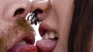 Piercing Queen Amy NoseFatau Licks & Sucks Huge Dick - POV Blowjob with Facial