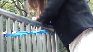 Public Shame - Asiana MILF Gets Spanked And Pissed On Outdoor By Dominatrix