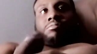 Black Thug Masturbaion & Older Guy Blowjob POV