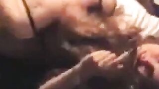 Lesbian Step-Sisters Scissoring & Fingering in Hot Threesome