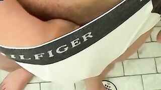 Tatted-Up Hunk's Shower Jerk Off Session - Hot Muscle Stud Jacks His Big Dick