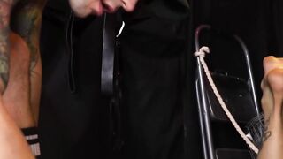 Bondaged Bottomed Slut Fucked Hard By Dominant Top And Sex Toy In Anal Play