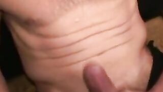 Mature dude films solo huge stiff cock stroking