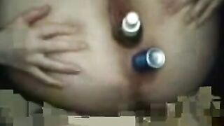 Ass-Fucking Amateur WebCam Girl with Big Booty Riding on Top of Guy's Dick!!