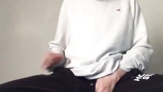 Passionate Latinx Guy Stroking His Dick For A Hot Orgasm