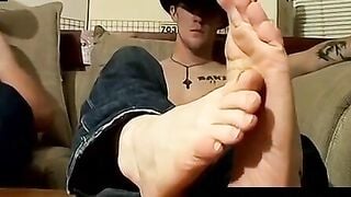 JockStraps - Hot Studs Stroke Off Side-by-Side With Toe Shots