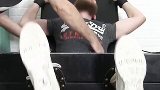 Tickle Torment - BDSM Domination with Bondage Slave Girl in Leather Corset