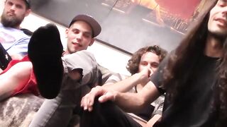 Hairy Straight Guys Jack Off Together For The First Time Ever!