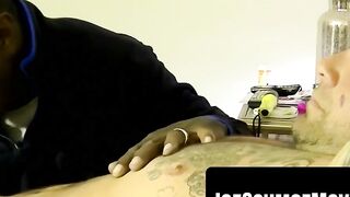Chubby Slut Sucks Beefcake's Vegan Dick Dry" (Veggie-Dick Diet)