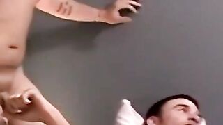 Three's A Charm! Amateur Threesome With Hunks Jacking Off And Sucking Dick
