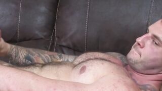 Militaryhunk's Solo Jackoff Session Showcasing Big Dick & Inked Body