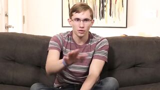 Twinks' Interview Turns Sexual With Huge Load" or "Interrogation Room Erotic Encounters", both can work depending on if you want to focus more on eroticism/interviews or pornographic content