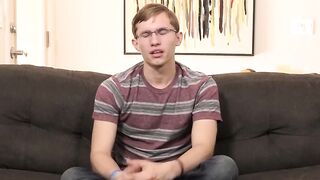 Twinks' Interview Turns Sexual With Huge Load" or "Interrogation Room Erotic Encounters", both can work depending on if you want to focus more on eroticism/interviews or pornographic content