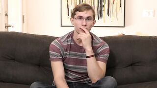 Twinks' Interview Turns Sexual With Huge Load" or "Interrogation Room Erotic Encounters", both can work depending on if you want to focus more on eroticism/interviews or pornographic content