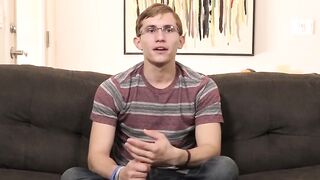 Twinks' Interview Turns Sexual With Huge Load" or "Interrogation Room Erotic Encounters", both can work depending on if you want to focus more on eroticism/interviews or pornographic content
