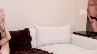 Step-Mom Swallows StepSon's Load After Fingering & Blowjob - Taboo MILF