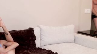Step-Mom Swallows StepSon's Load After Fingering & Blowjob - Taboo MILF