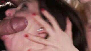 Petite Submissive Anal Gang-Banging Orgy In Public
