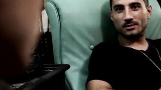 VAMPIRE THRILL - Anal Sex with Hot Blonde Babe & Hunk in Halloween Costume