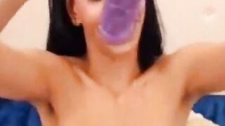 Ass-Fucking Amateur Teen Babe Loves Her New Vibrator - MILF Facesitting & Assplay