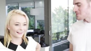 Petite Blondie Maddy Rose's First Hardcore Scene - Raw Passionate Sex