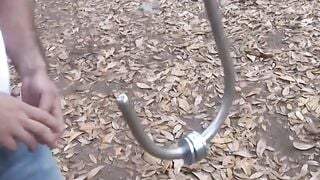 Bondage Suspension with Naughty Teen Slut - Old Man Fucks women in Rope Play