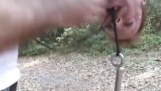 Bondage Suspension with Naughty Teen Slut - Old Man Fucks women in Rope Play