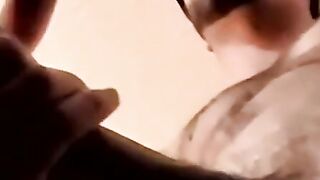 Amateur Teen Handjob Helps Older Guy Jerk Off And Blow Job For A Huge Load On Her Face