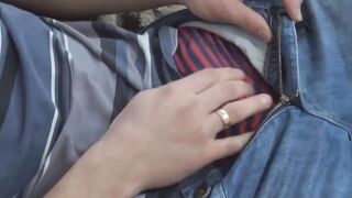 Jocks-Cal's Freakin' Hot Solo - Closeup View Of His Uncut Dick