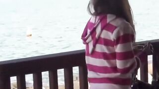 Asian Cutie's Desperate Pee Fetish - Bound & Drenched