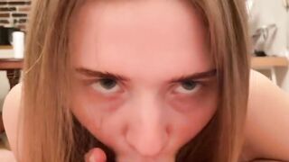 Deep-Throttle Vixen - Erotic Blowjob with Facial Finish