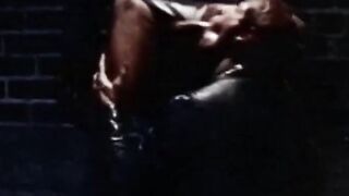 Blond Stud's Leather Bondage Session with Anal Play