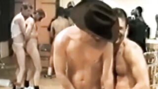 Retro-Freak's" - Group Of Guys Fucked By A Cop In An Orgasmic Swingers Party