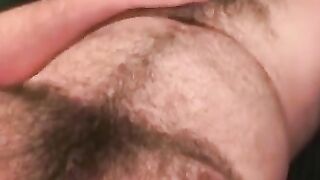 Hair Bear's Hairiest Chest Jerking Off - Close-Up Masturbation