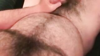 Hair Bear's Hairiest Chest Jerking Off - Close-Up Masturbation