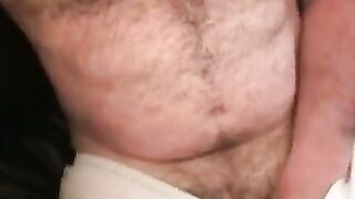 Hair Bear's Hairiest Chest Jerking Off - Close-Up Masturbation