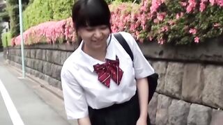 Naughty college girl Challenged To Hike Her Skirt And Parades Down The Street