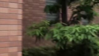 Naughty college girl Challenged To Hike Her Skirt And Parades Down The Street