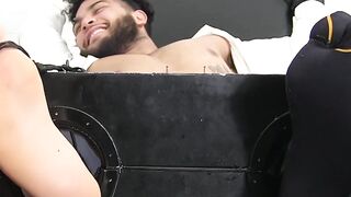 Latino Hunk's Bondage Bound Fetish Fun with Breath-Taking Giggling