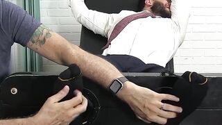 Latino Hunk's Bondage Bound Fetish Fun with Breath-Taking Giggling