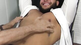 Latino Hunk's Bondage Bound Fetish Fun with Breath-Taking Giggling