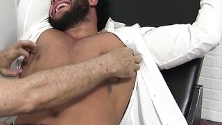Latino Hunk's Bondage Bound Fetish Fun with Breath-Taking Giggling