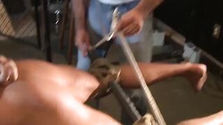 Bondage Bound Domination - Ball Stretching with Fetish Fantasy