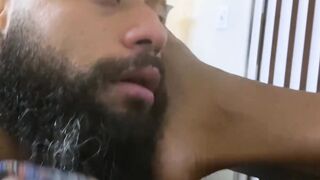 Black Stud Loves White Feets! Foot Fetish Porn with Big Black Dick