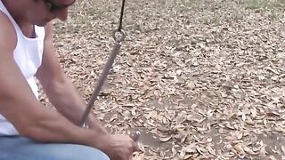 Torture Porn Star's Rough Bondage Session with BDSM Master - Old Man Fucks barely legal Blonde