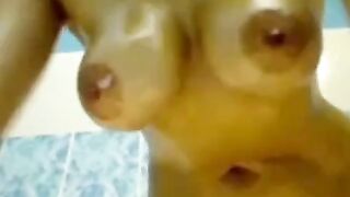 Big Boobed MILF Mila Gives an Exclusive Live Cam POV Striptease & Blowjob