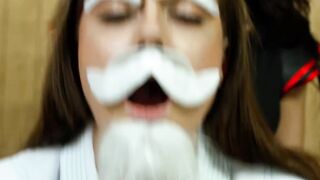 Hot & Horny Crossdresser Teaches Karate Lesson in Bed