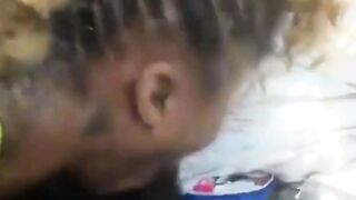 Blacked - Ebony Babe Gives White Guy A Surprise Deepthroat
